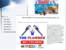 Tablet Screenshot of iamtheplumber.com
